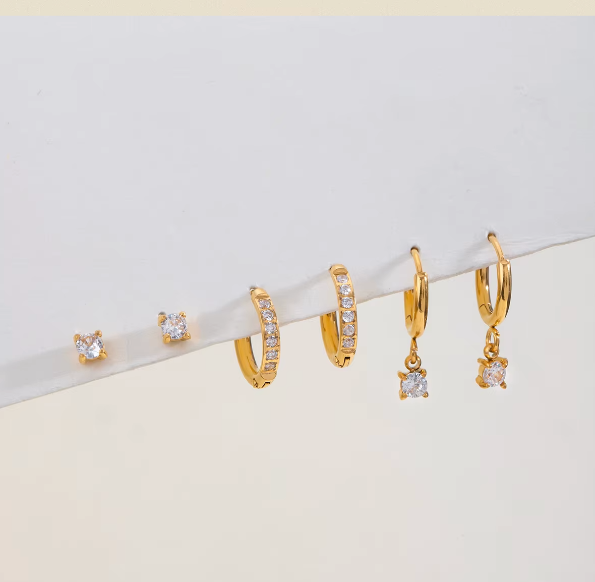 Essential Shine Trio Earrings Set