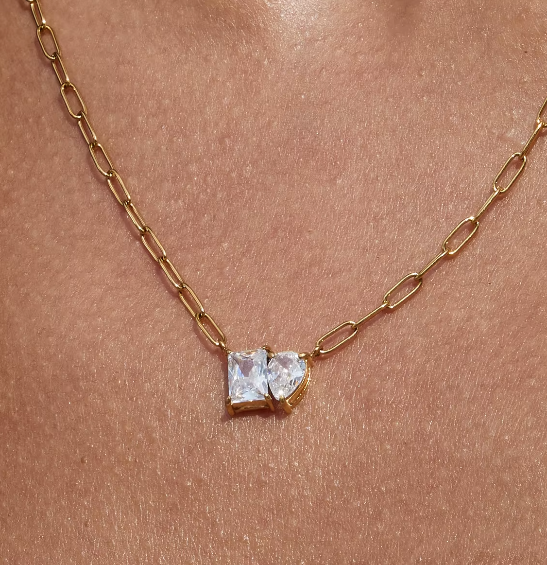 Twin Spark Necklace