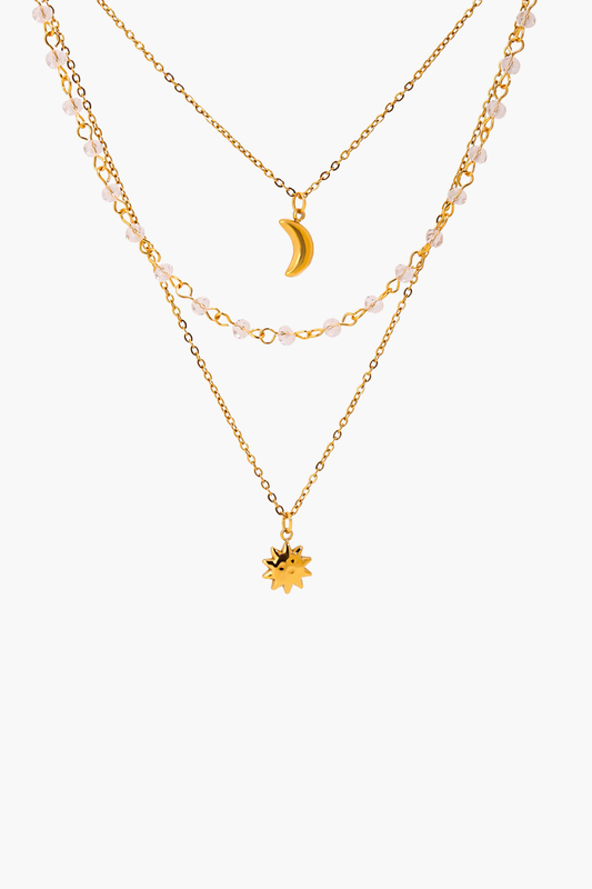 Sun & Moon Layers Necklace