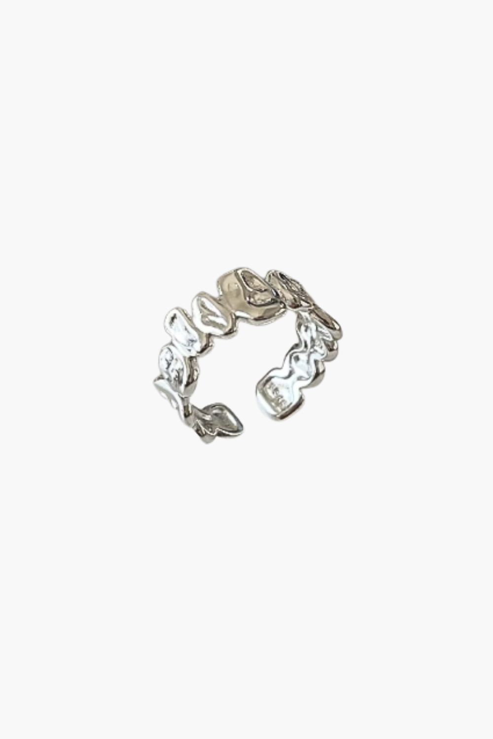 Molten Flow Ring - Silver