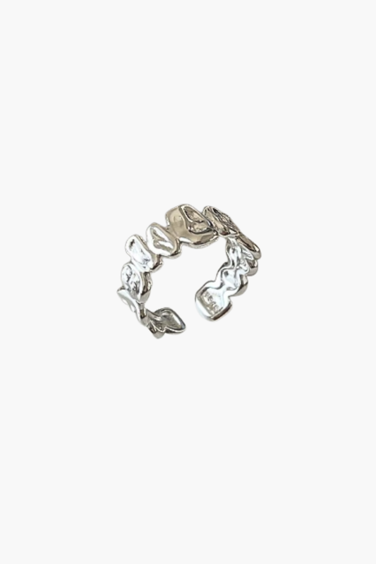 Molten Flow Ring - Silver