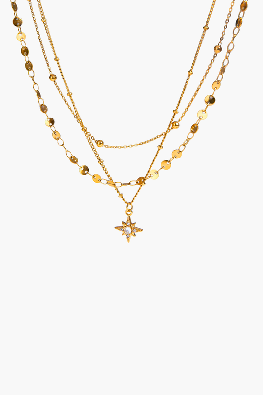 Golden Star Layers Necklace