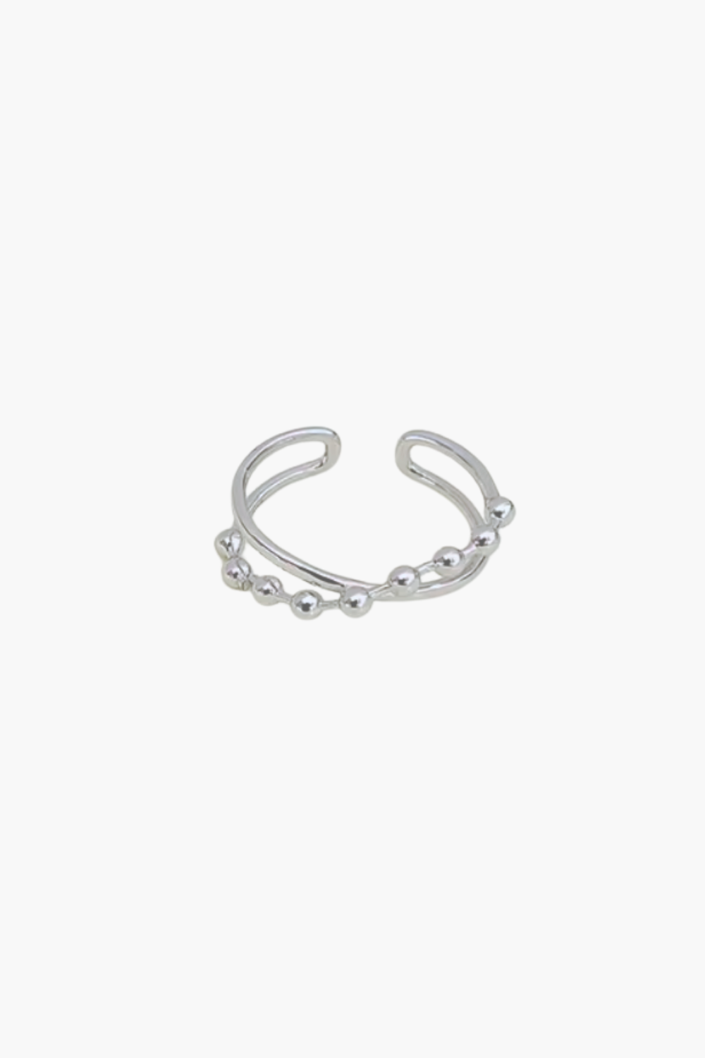 Solar Bead Ring - Silver