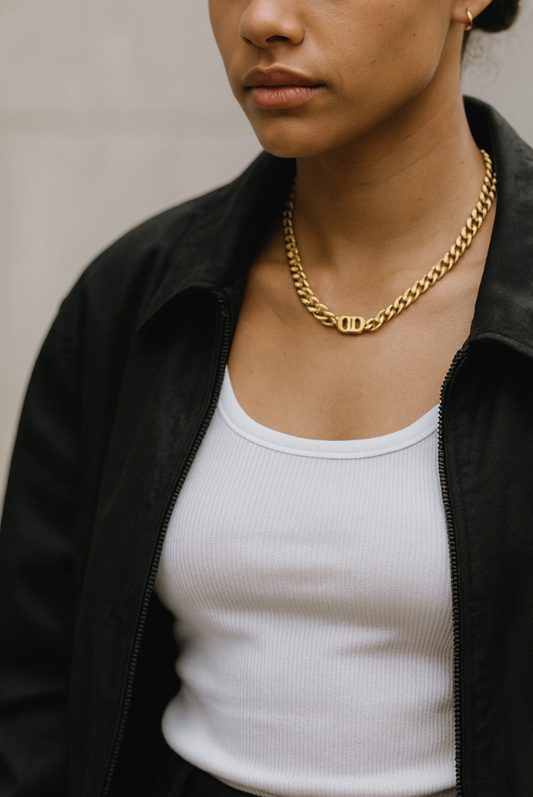 Collier "Aura" Plaqué or