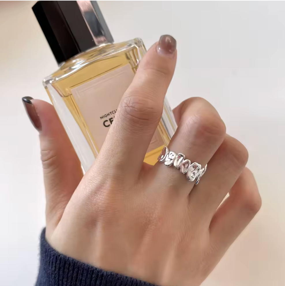 Molten Flow Ring - Silver