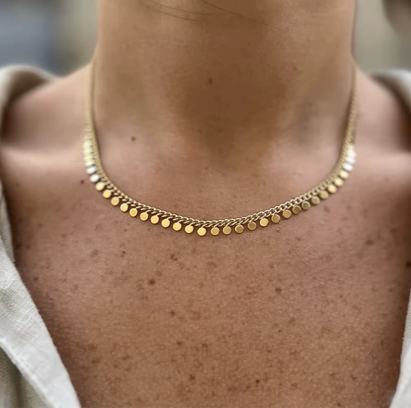 Golden Dots Necklace