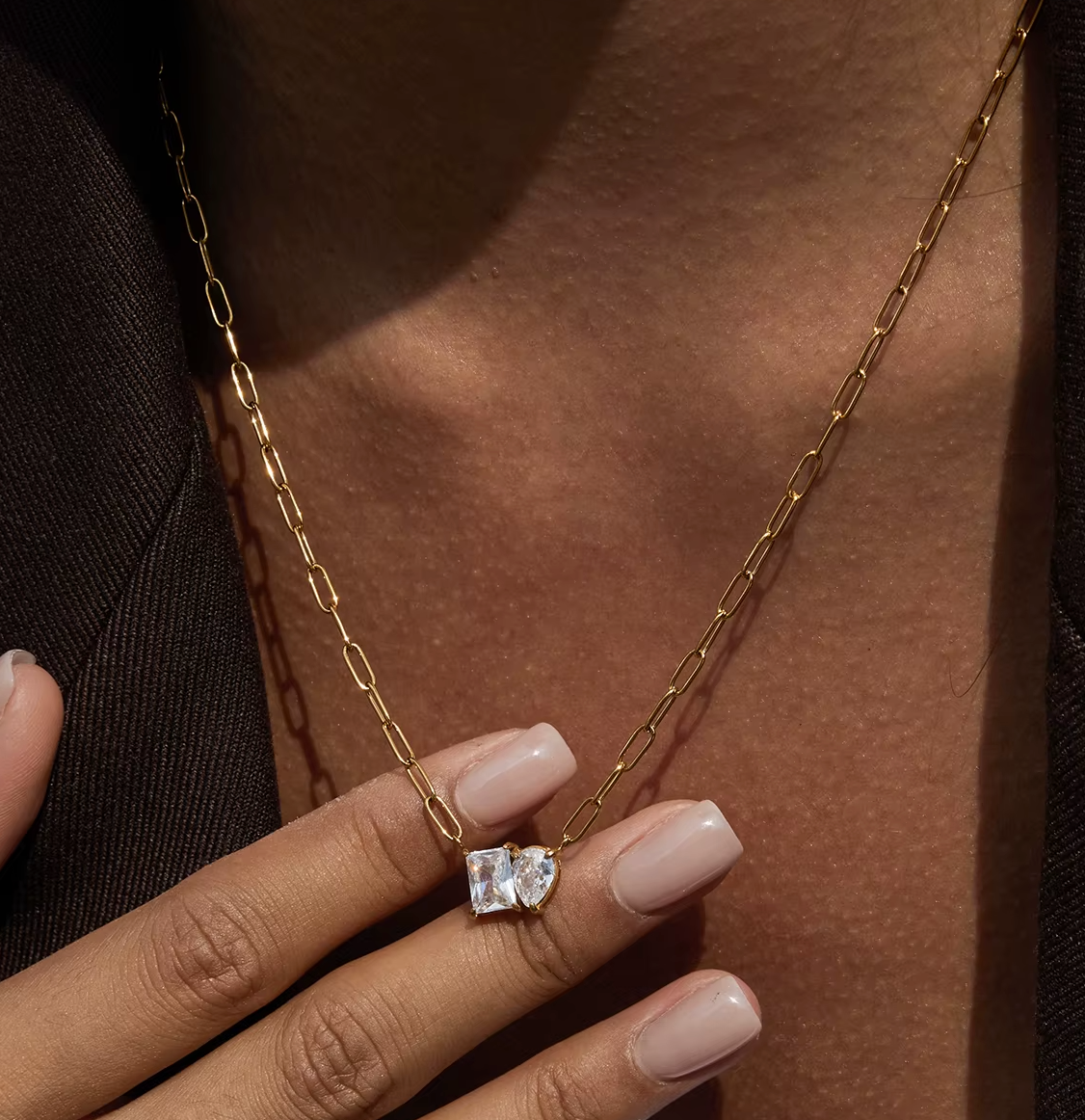 Twin Spark Necklace