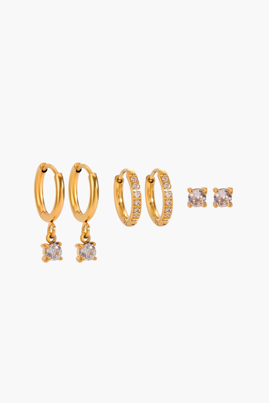 Essential Shine Trio Earrings Set