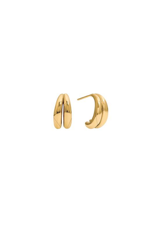 Gold Curve Hoops