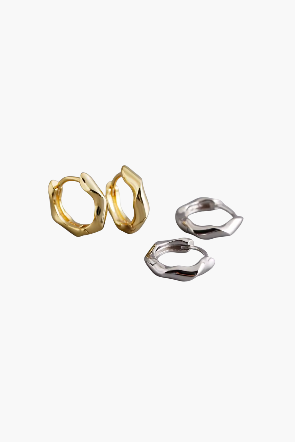 Ripple Mini Hoops - GOLD